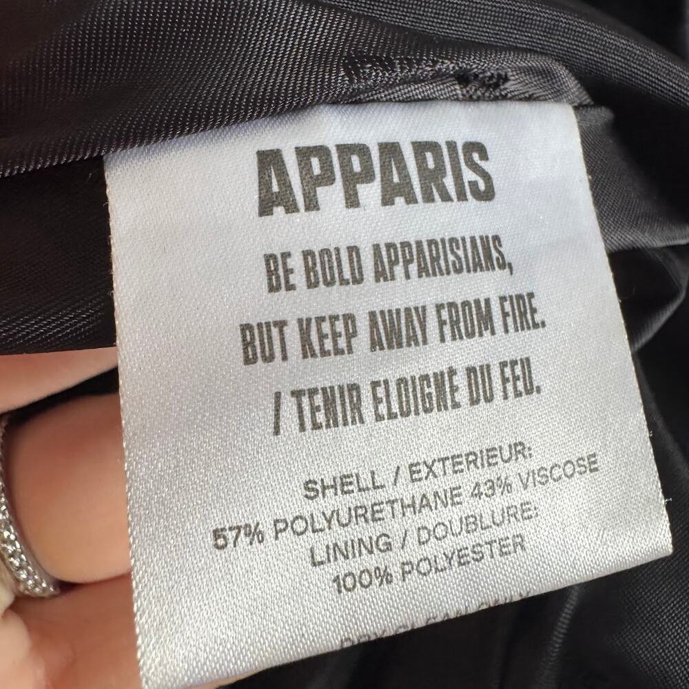 Apparis Jemma Vegan Leather Puffer Jacket Size Medium $455 Revolve - Picture 4 of 5